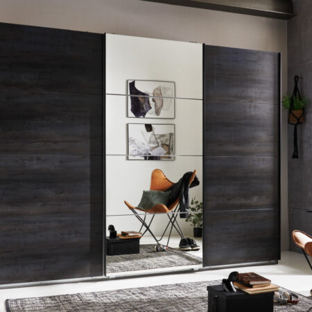 Tesoro 3 Door Sliding Wardrobe 270cm