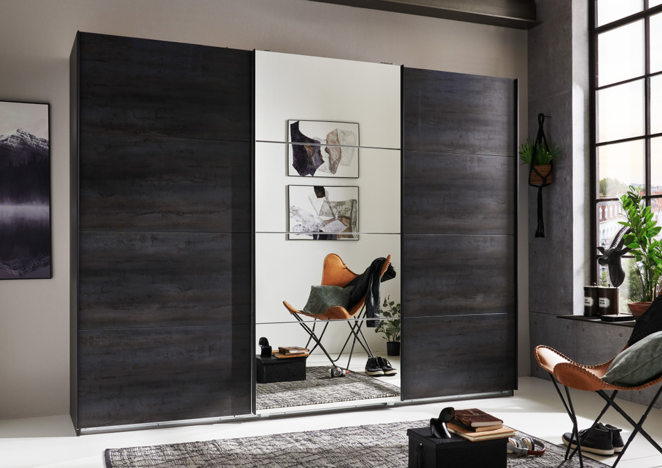 Tesoro 3 Door Sliding Wardrobe 270cm