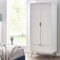 Murano 2 Door 1 Drawer Wardrobe - Matte White